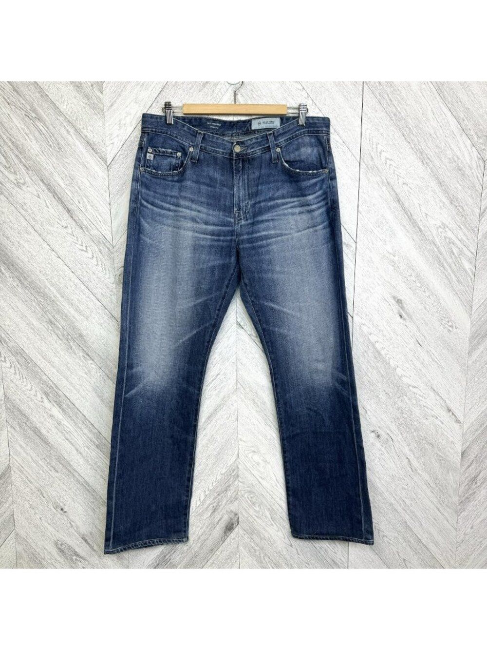 AG Adriano Goldschmied The Protege Straight Leg  Denim Blue Jeans Mens 33x32